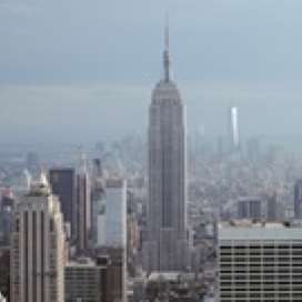 New York buildings on a hazy day
